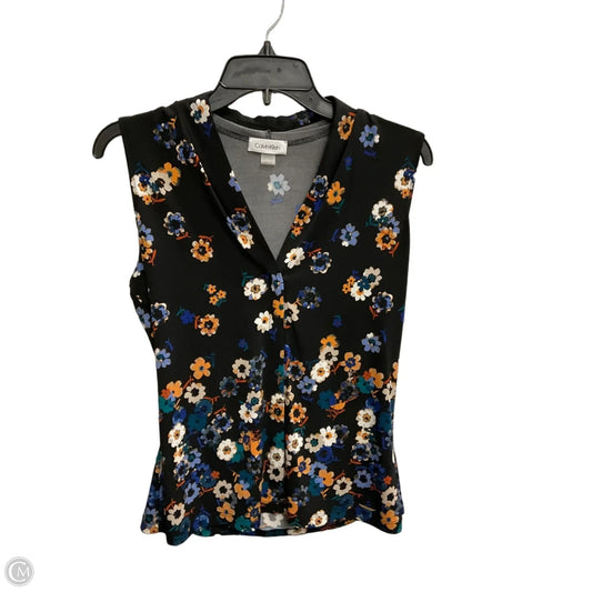 Top Sleeveless By Calvin Klein In Black, Size: Mp