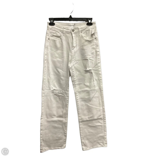 Jeans Wide Leg By Risen In White Denim, Size: 2