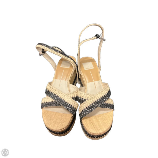 Sandals Heels Wedge By Dolce Vita In Tan, Size: 7.5