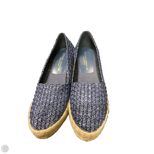 Shoes Heels Wedge By Clothes Mentor In Blue, Size: 9