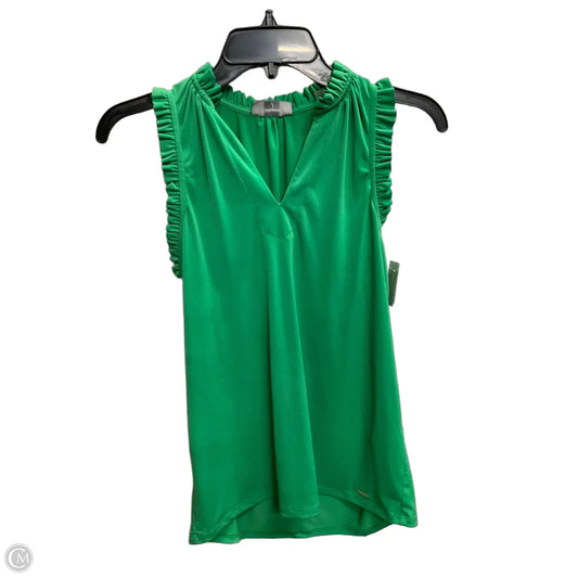 Top Sleeveless By Tahari In Green, Size: Xs