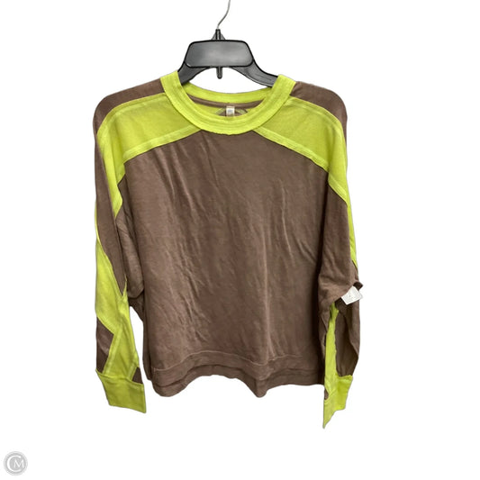 Top Long Sleeve By Free People In Brown, Size: Xs