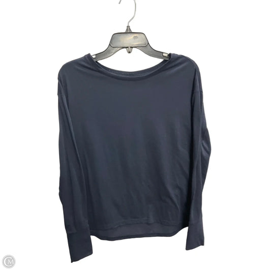 Athletic Top Long Sleeve Crewneck By Athleta In Navy, Size: Xs