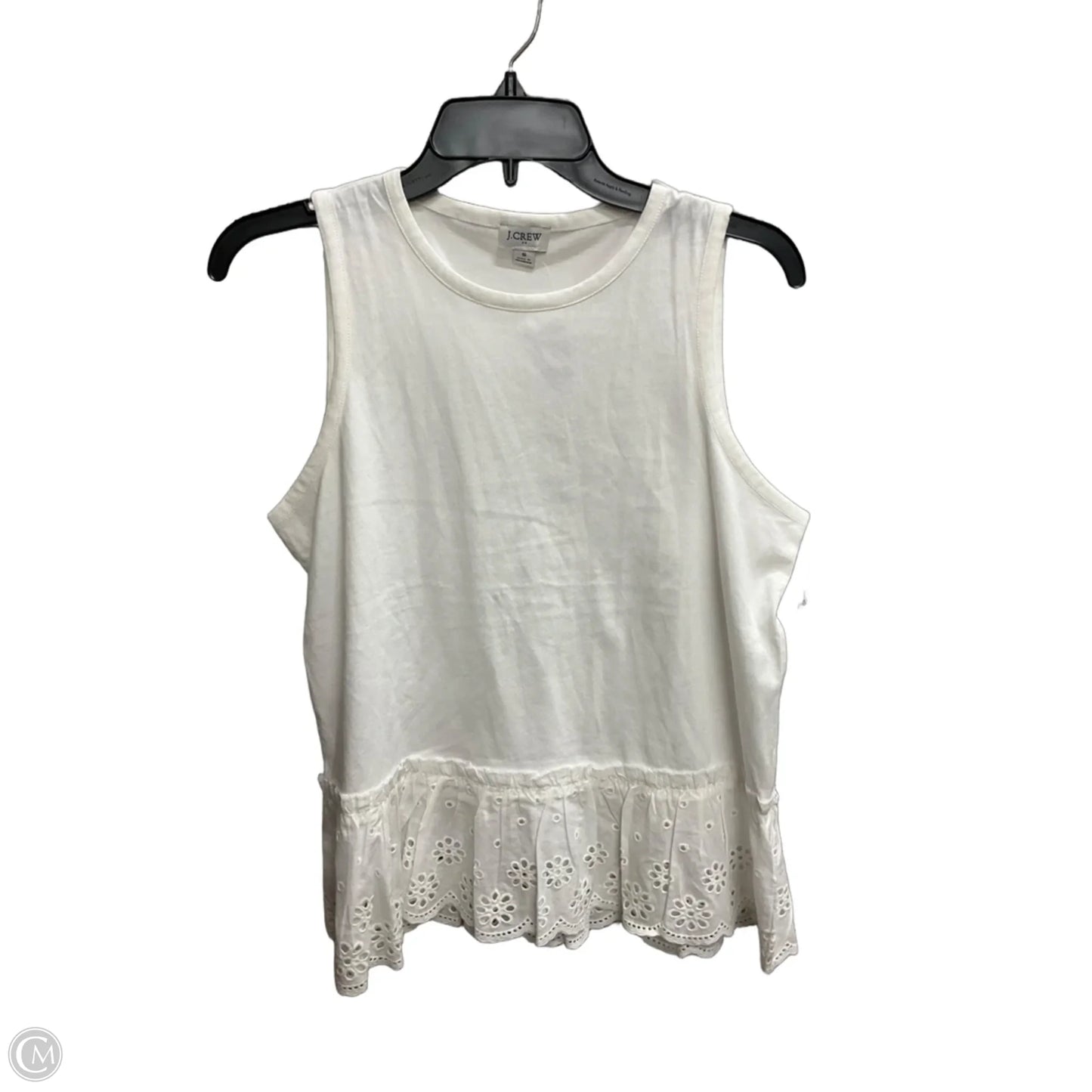 Top Sleeveless By J. Crew In White, Size: S