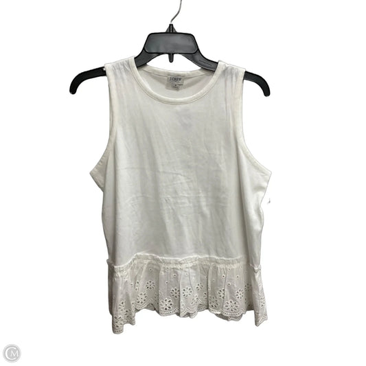 Top Sleeveless By J. Crew In White, Size: S