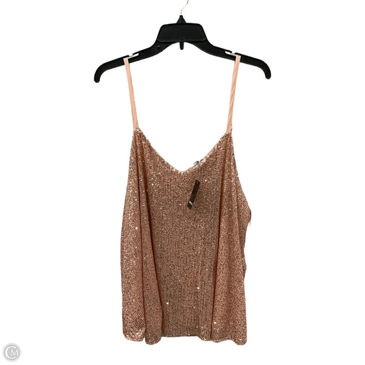 Top Sleeveless By Torrid In Gold, Size: 3x