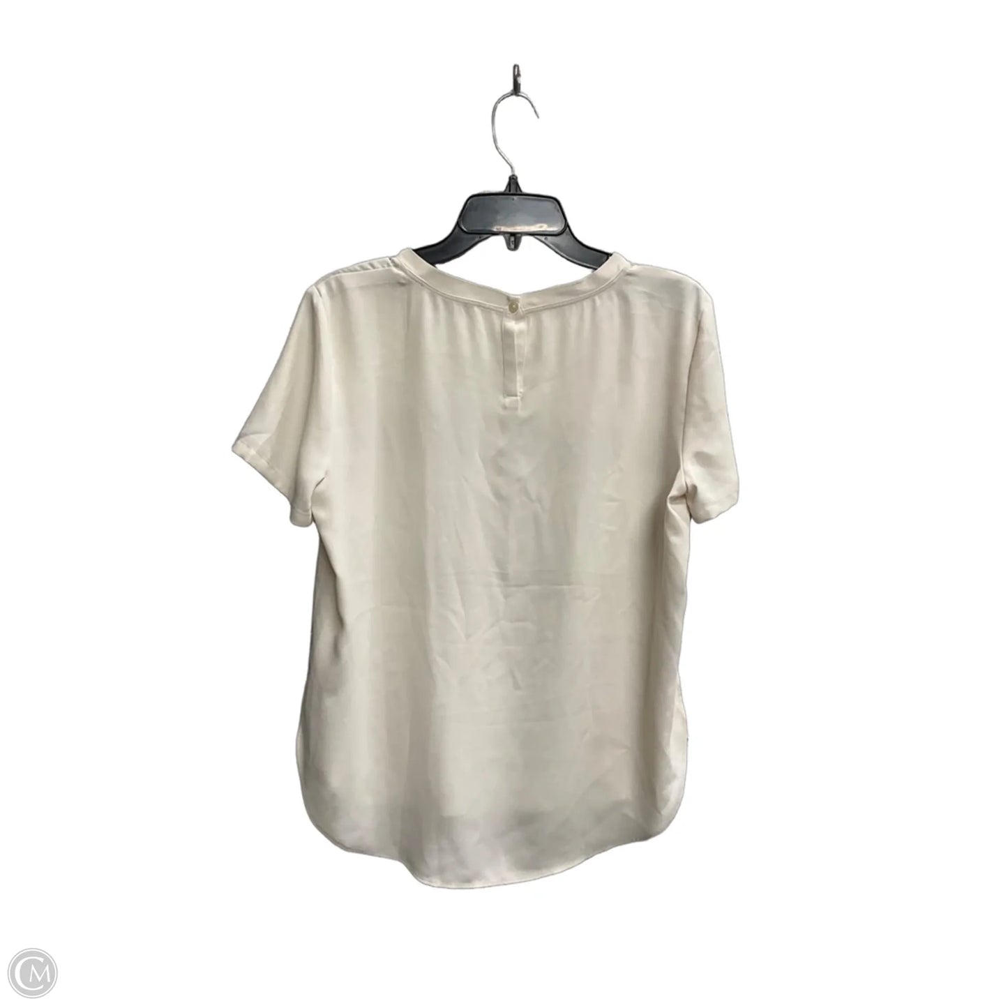 Top Short Sleeve By Loft In Cream, Size: S