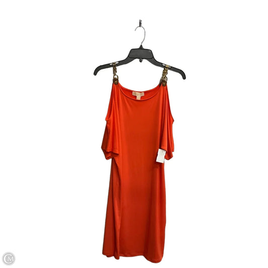 Dress Casual Midi By Michael By Michael Kors In Orange, Size: M