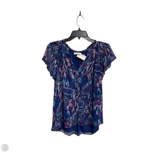 Top Short Sleeve By Ramy Brook In Blue, Size: S