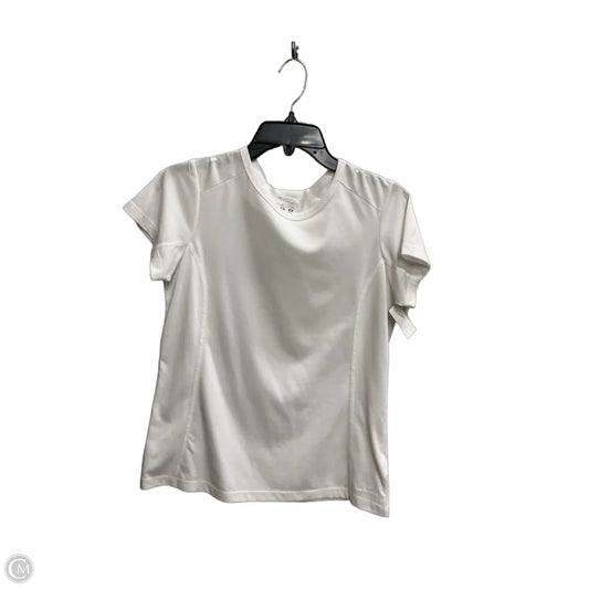 Top Short Sleeve By Columbia In White, Size: M