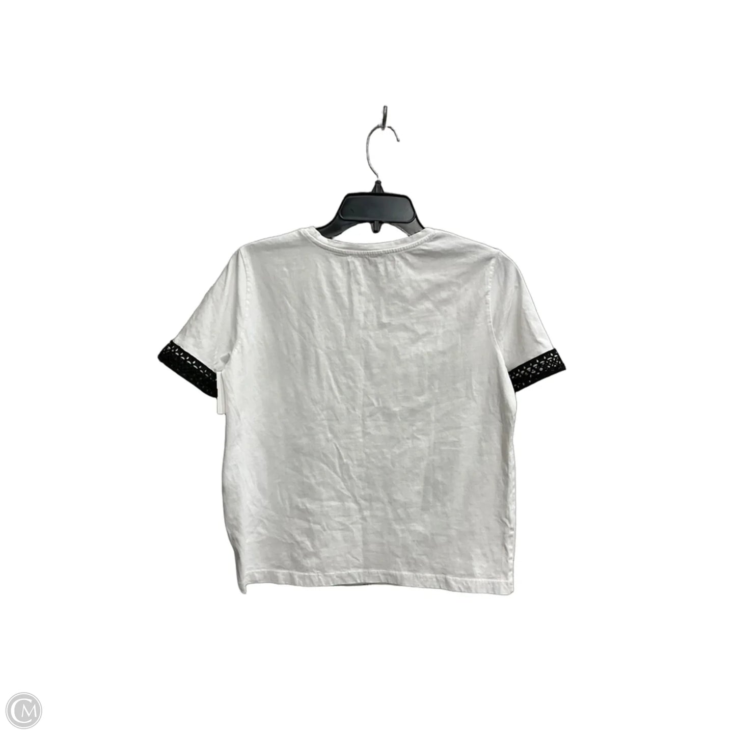 Top Short Sleeve By Zara In White, Size: M