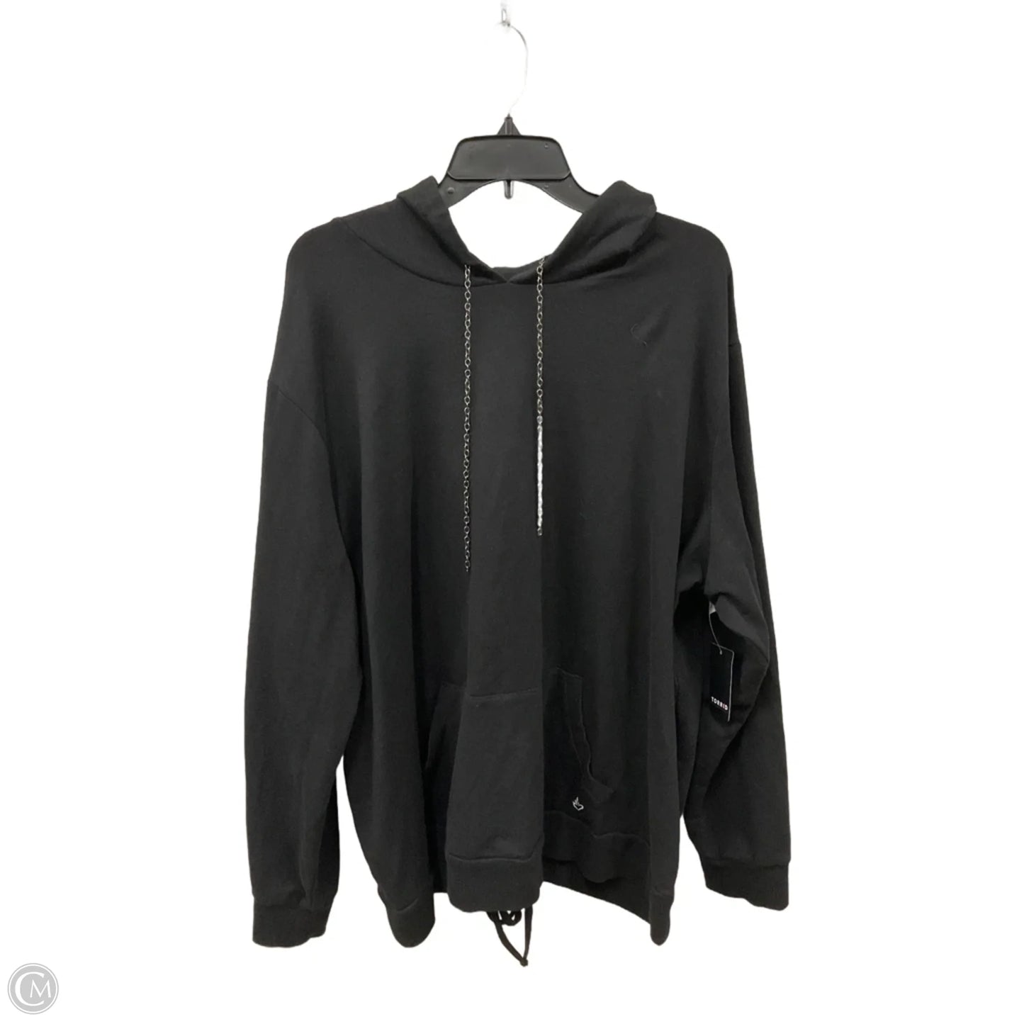 Sweatshirt Hoodie By Torrid In Black, Size: 3x