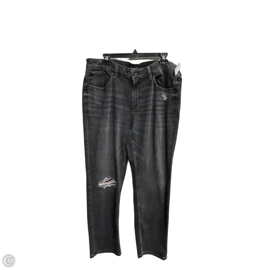 Jeans Boyfriend By Chicos In Black Denim, Size: 14