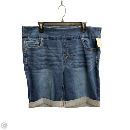 Shorts By Terra & Sky In Blue Denim, Size: 16
