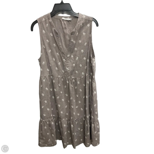 Dress Casual Midi By Carve Designs In Brown, Size: L
