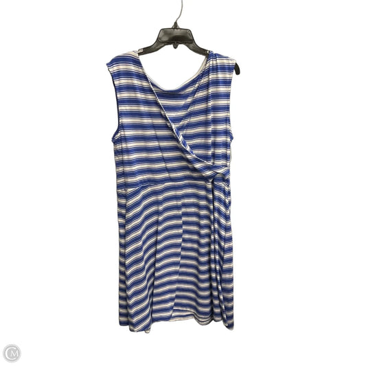 Dress Casual Midi By Talbots In Striped Pattern, Size: Xl