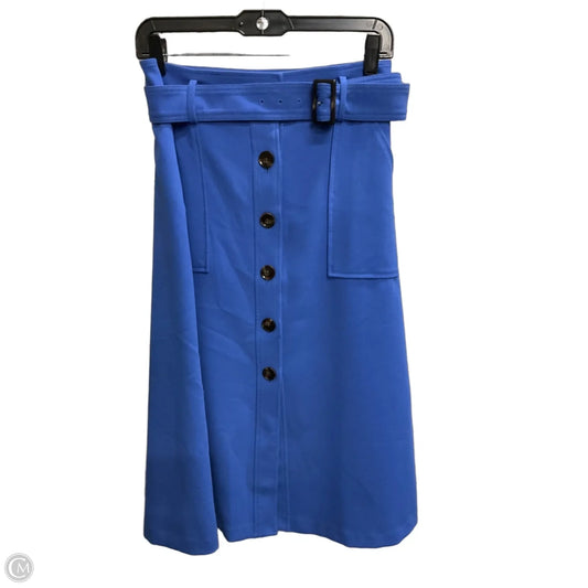 Skirt Midi By Ann Taylor In Blue, Size: 2