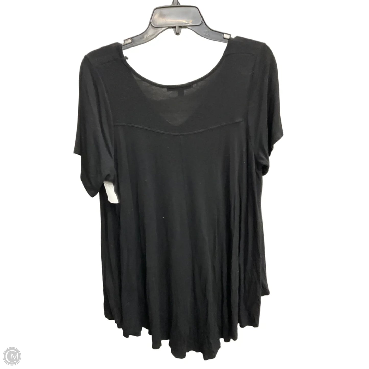 Top Short Sleeve Basic By Green Envelope In Black, Size: 1x