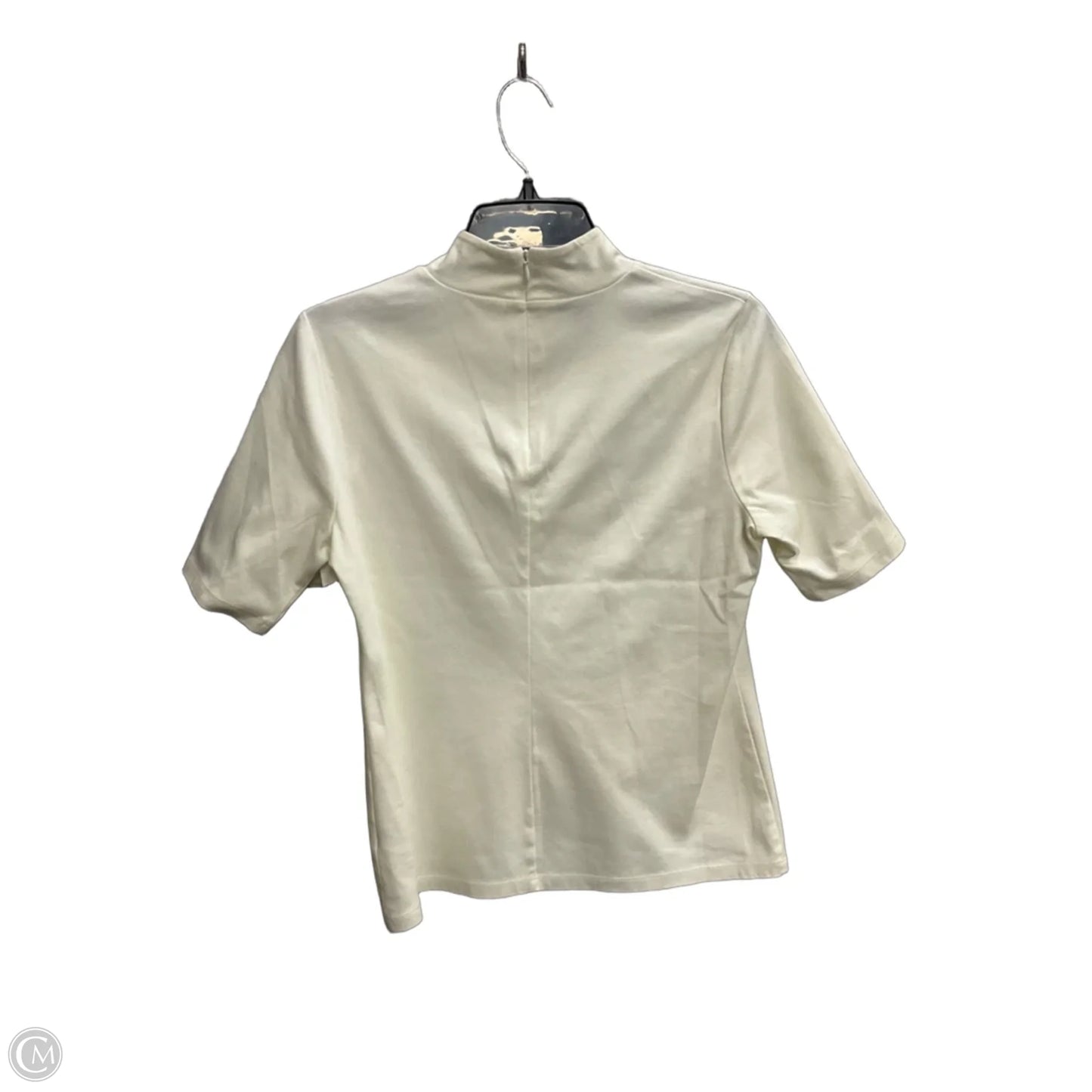 Top Short Sleeve By Talbots In Cream, Size: S