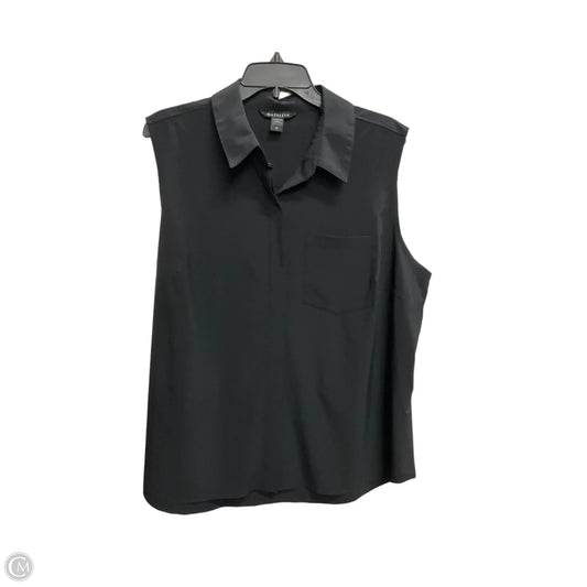Blouse Short Sleeve By Athleta In Black, Size: 1x