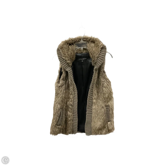 Vest Faux Fur & Sherpa By Clothes Mentor In Brown, Size: S