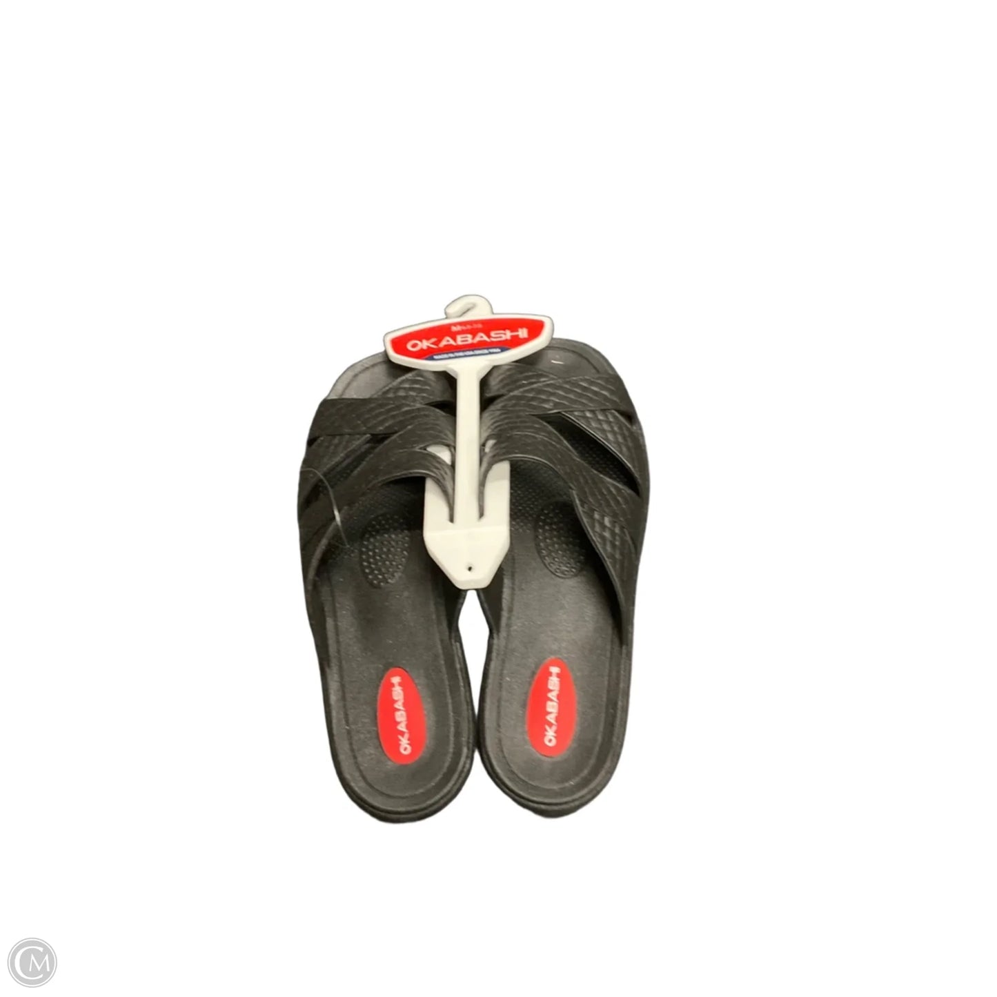Sandals Flats By Clothes Mentor In Black, Size: 6.5