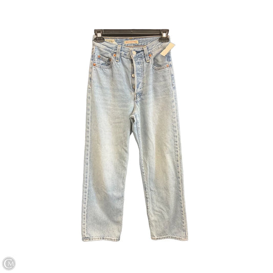 Jeans Straight By Levis Capital E In Blue Denim, Size: 0