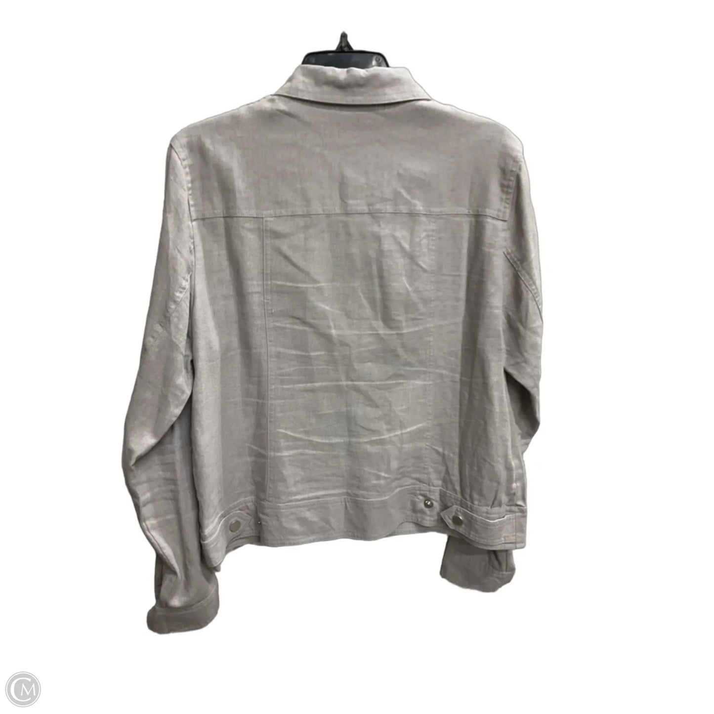 Jacket Shirt By Rachel Zoe In Grey, Size: M
