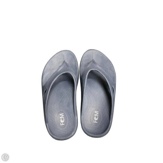 Sandals Flats By Clothes Mentor In Blue, Size: 6