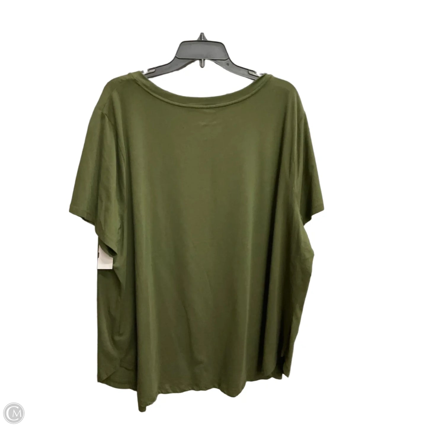 Top Short Sleeve Basic By Ava & Viv In Green, Size: 3x