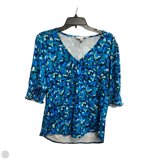 Top Short Sleeve By Clothes Mentor In Blue, Size: M