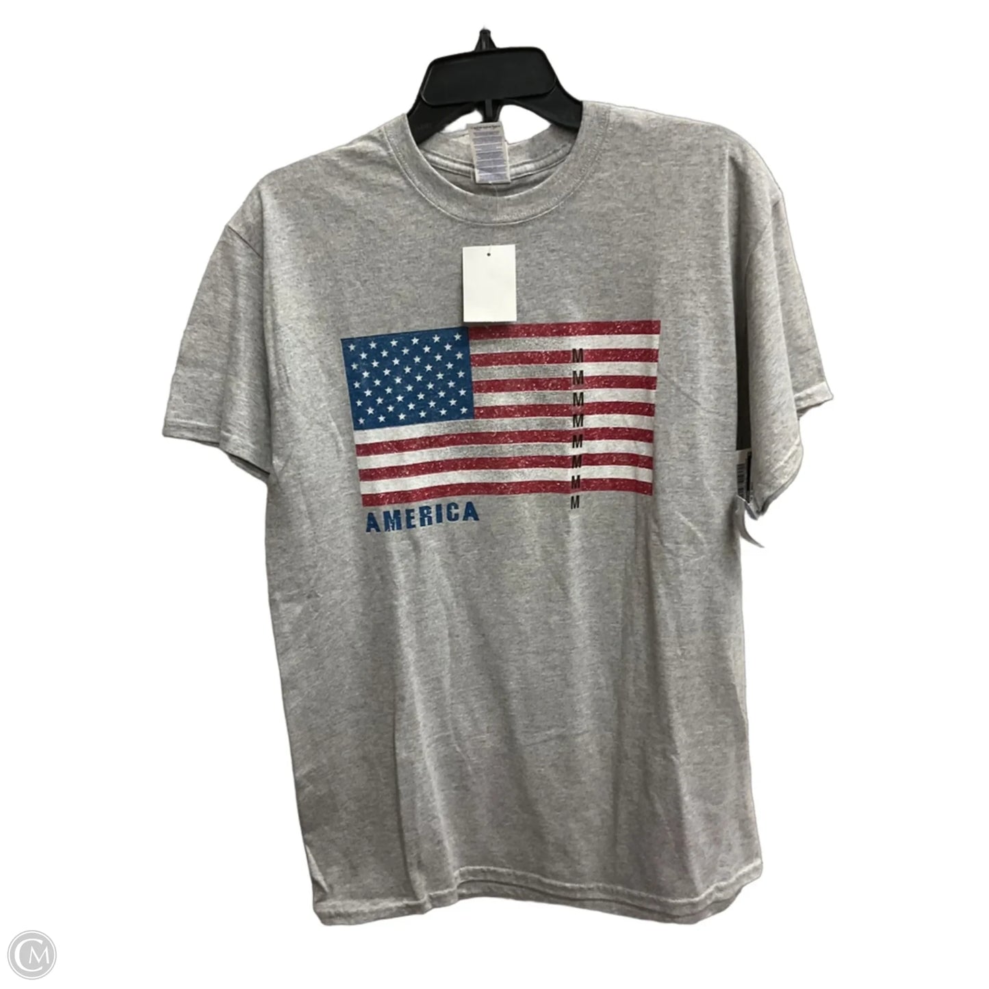 Top Short Sleeve Basic By Gildan In Grey, Size: M