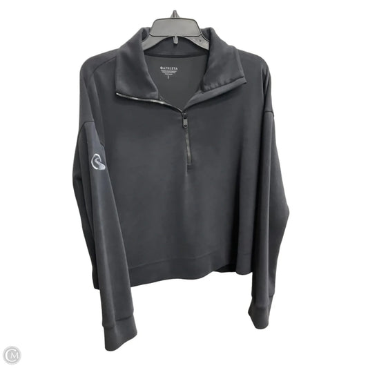 Sweatshirt Collar By Athleta In Grey, Size: L