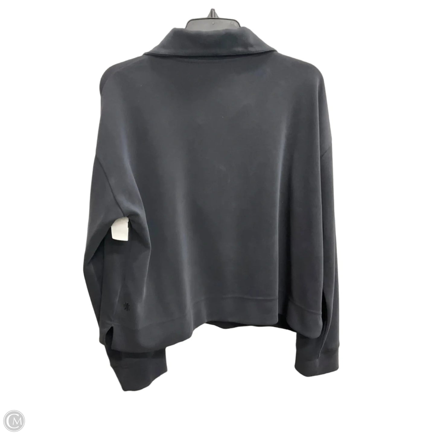 Sweatshirt Collar By Athleta In Grey, Size: L