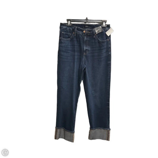 Jeans Straight By Express In Blue Denim, Size: 4