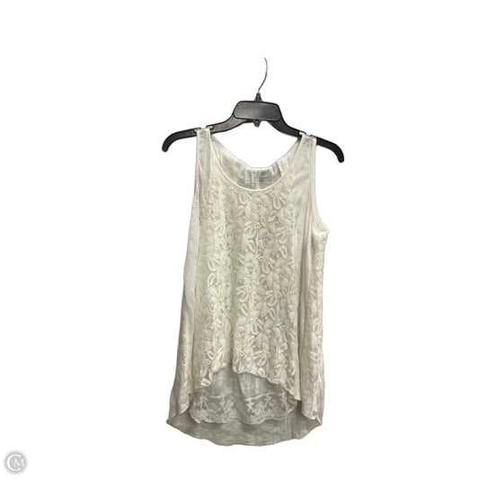 Top Sleeveless By Cupio In White, Size: L