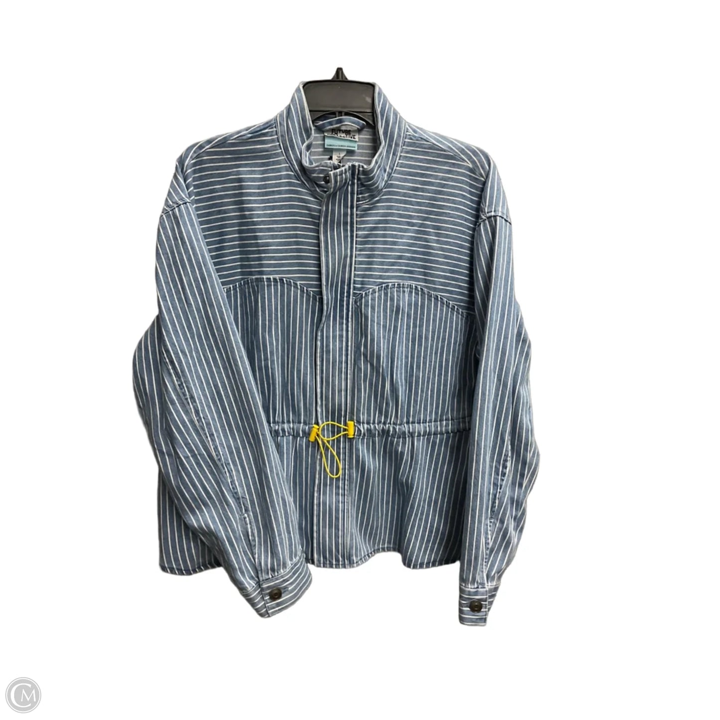 Jacket Denim By Future Collective In Blue Denim, Size: L