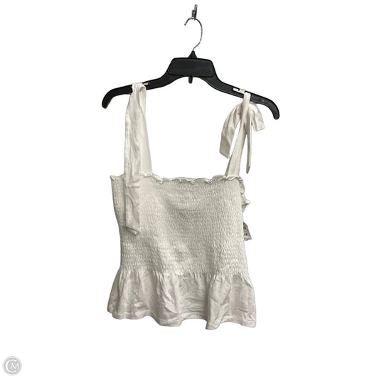 Top Sleeveless By Bar Iii In White, Size: L