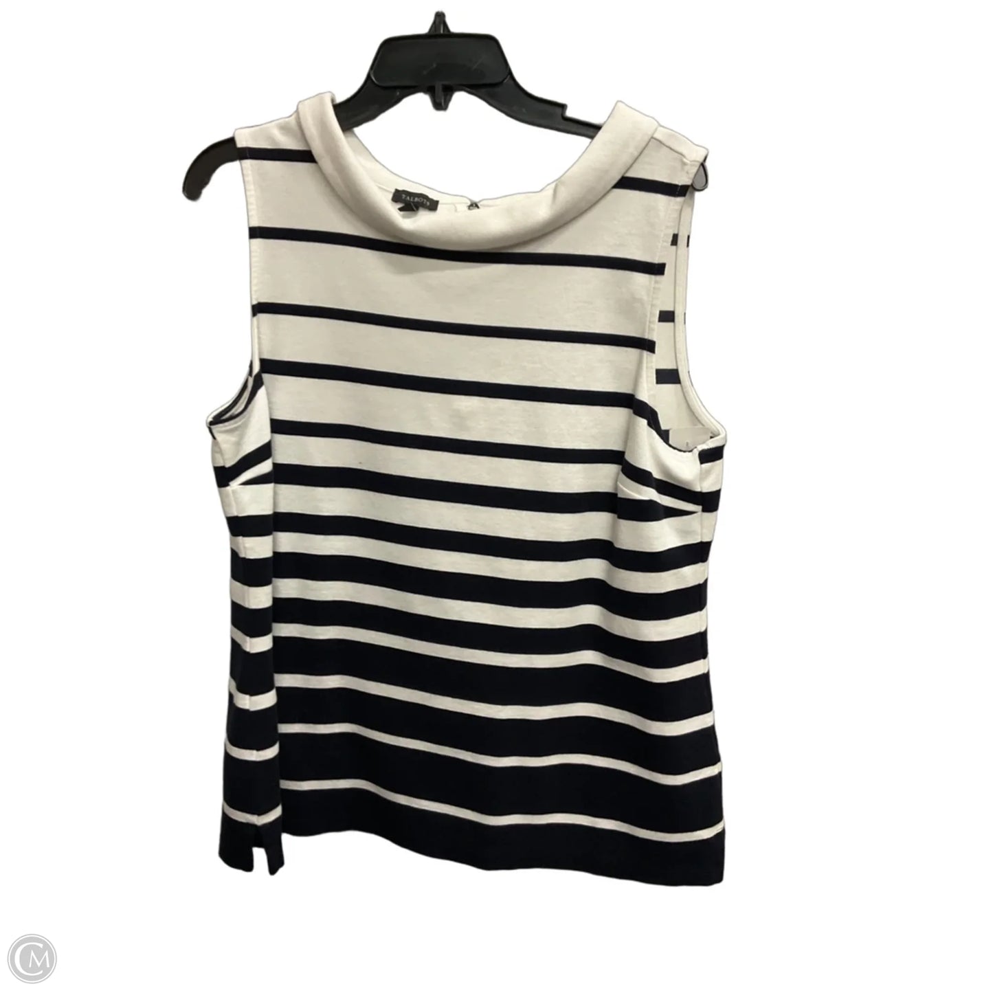 Top Sleeveless By Talbots In White, Size: Xl