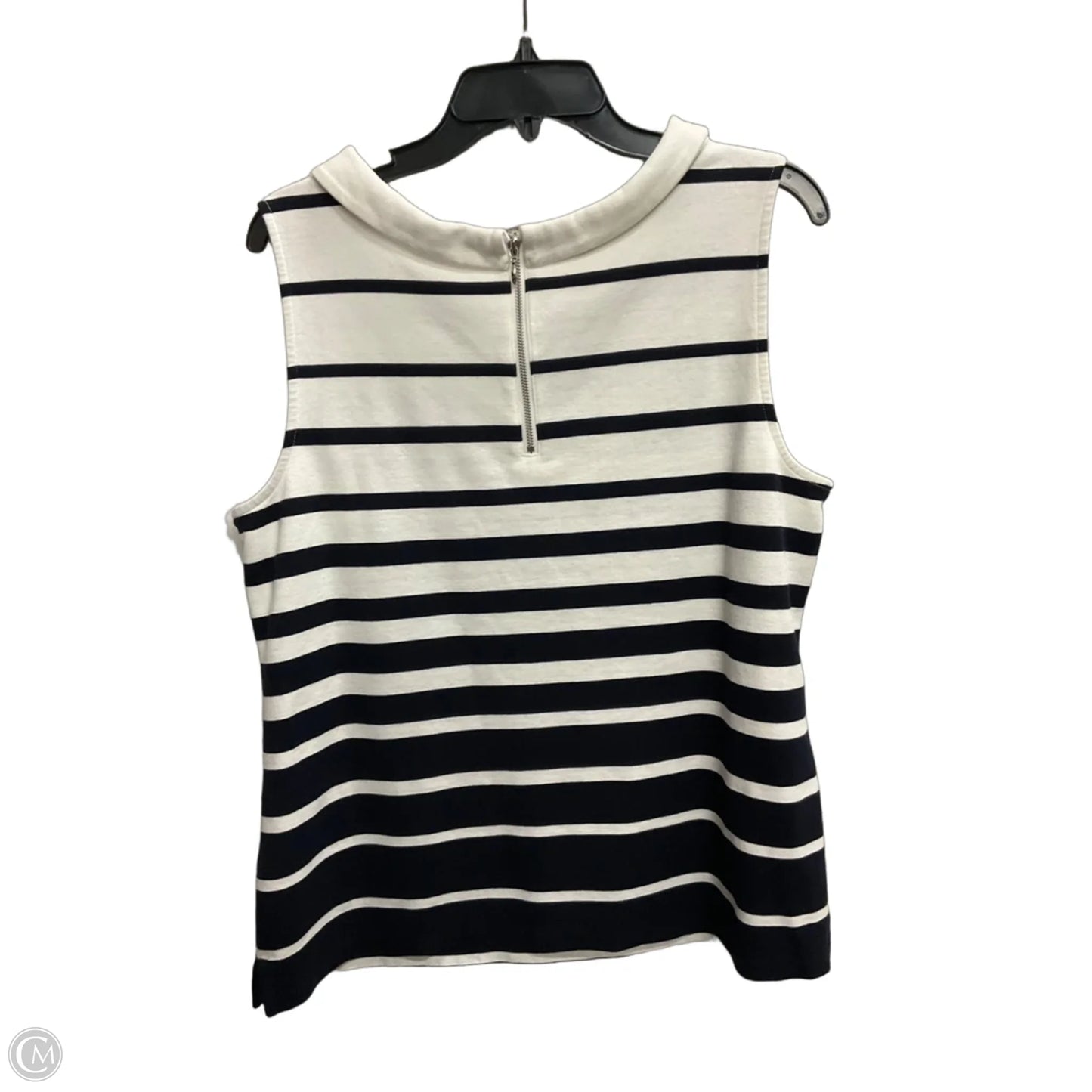 Top Sleeveless By Talbots In White, Size: Xl