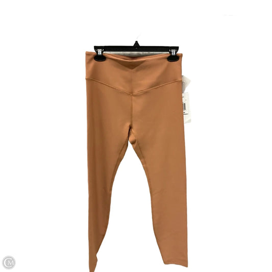 Athletic Leggings By Cmb In Brown, Size: L