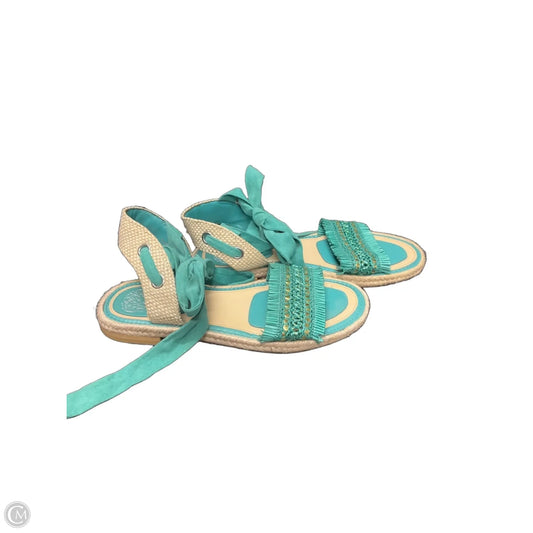 Sandals Flats By Vince Camuto In Teal, Size: 8.5