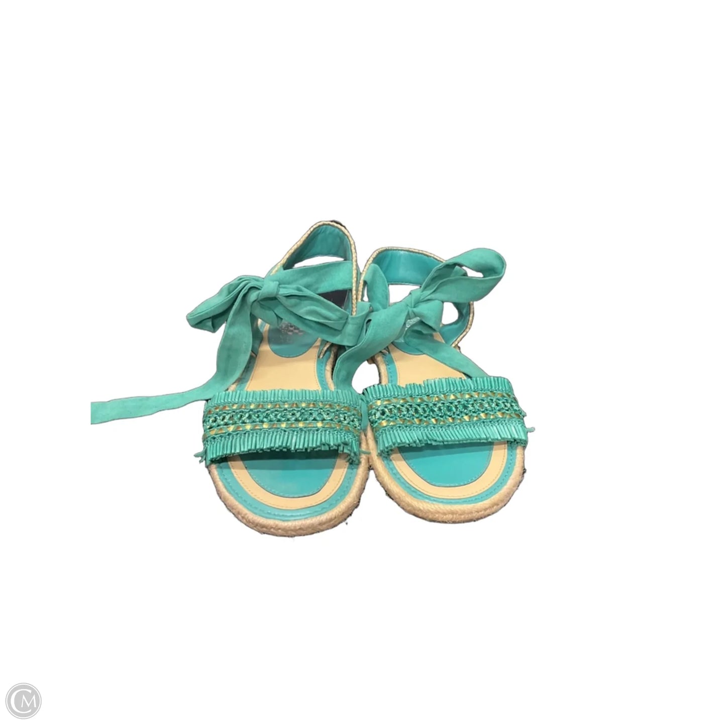 Sandals Flats By Vince Camuto In Teal, Size: 8.5