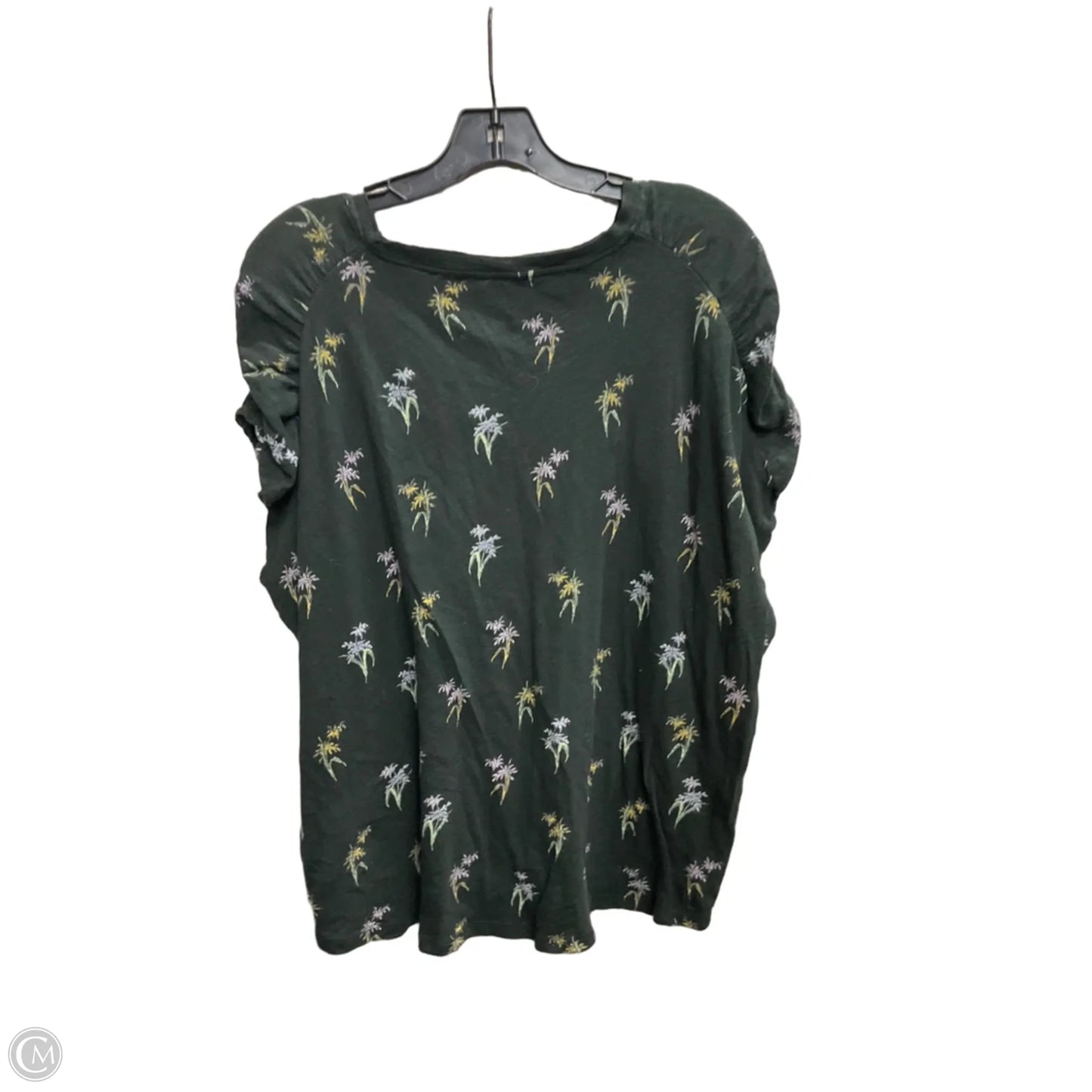 Top Short Sleeve By Pilcro In Grey, Size: Xl