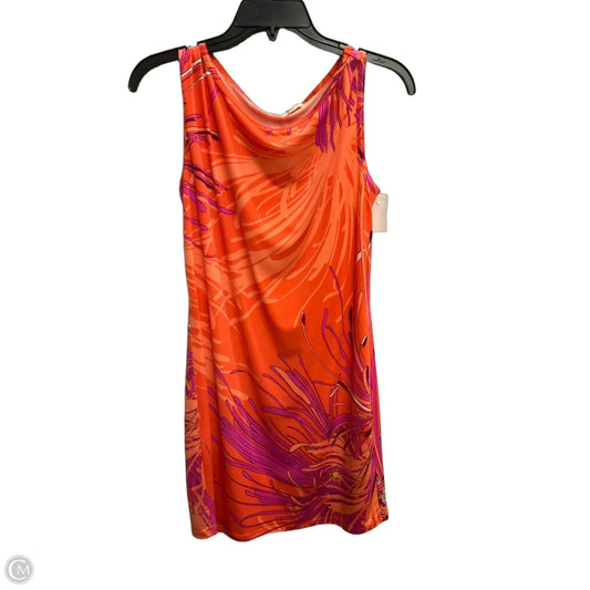Dress Casual Midi By Trina By Trina Turk In Orange, Size: M