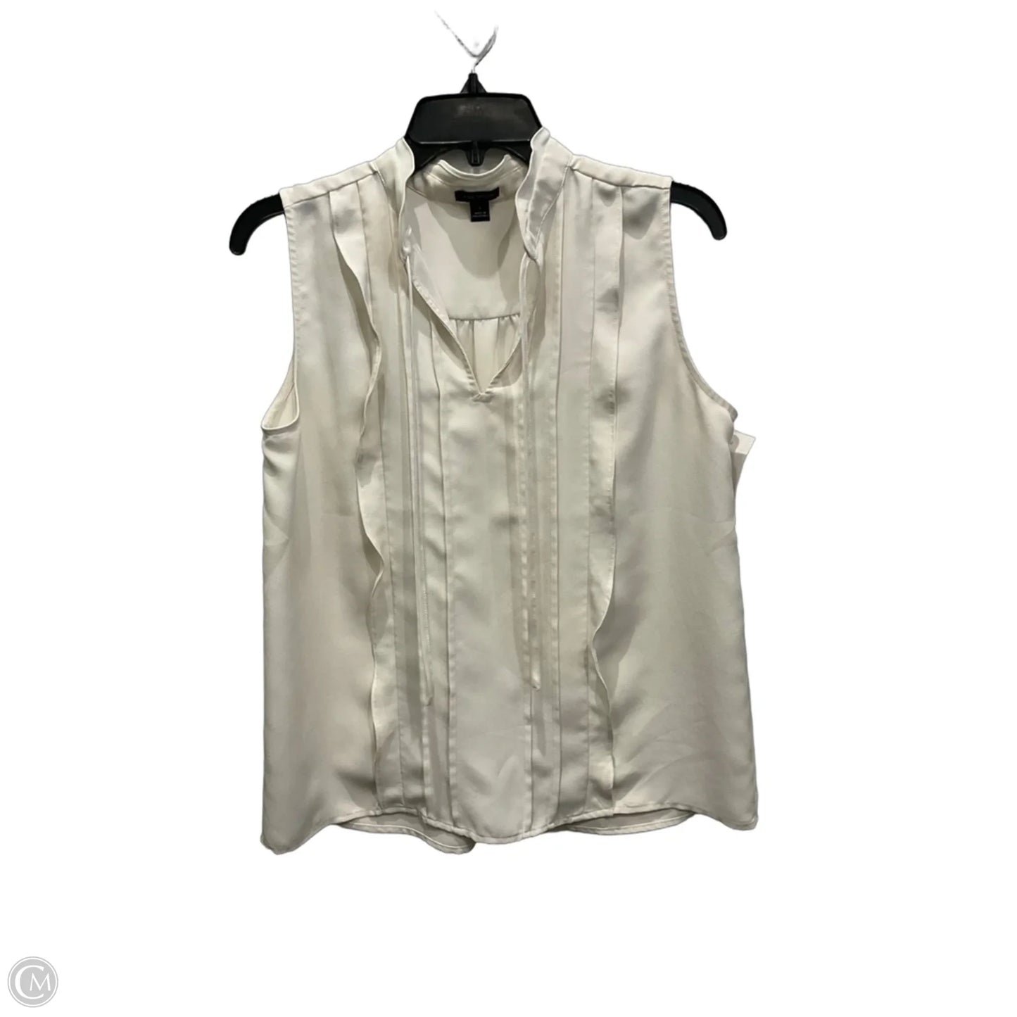 Top Sleeveless By Ann Taylor In Cream, Size: S