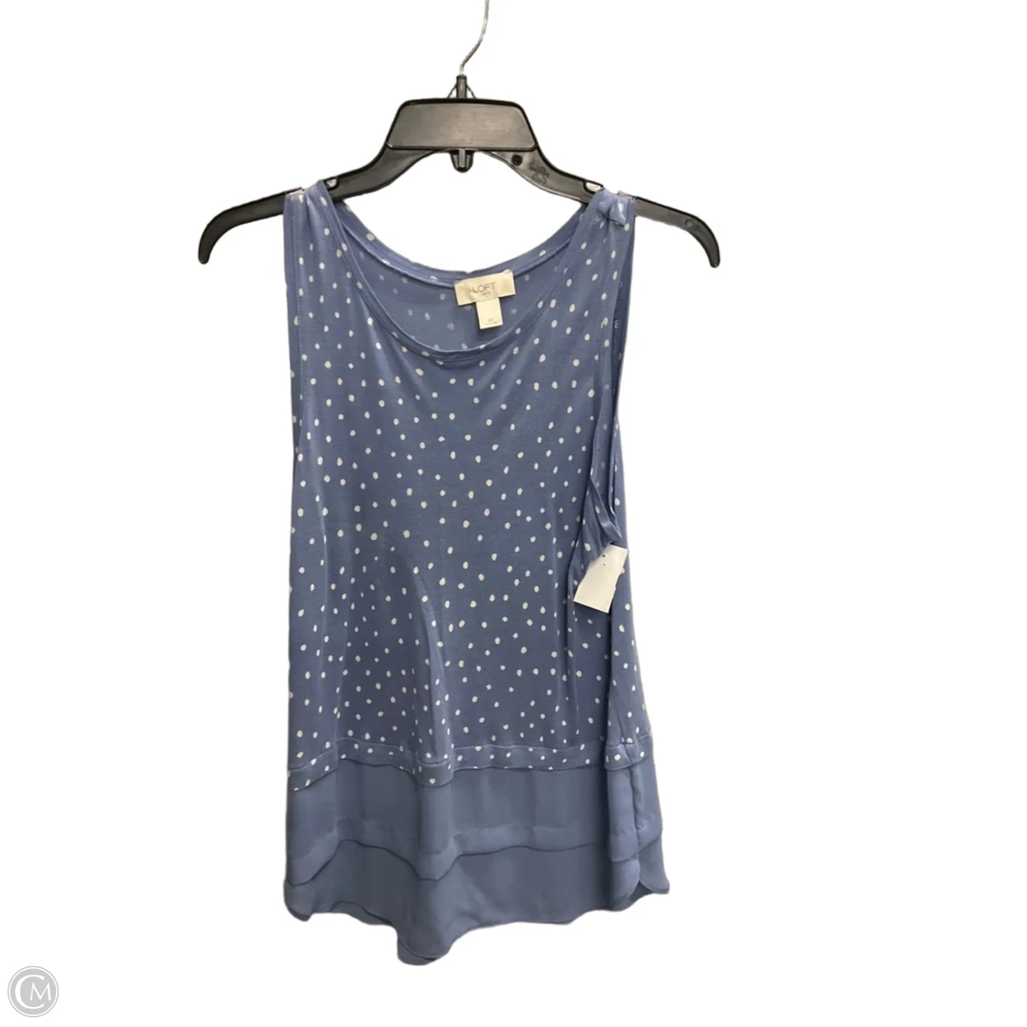 Top Sleeveless By Loft In Polkadot Pattern, Size: Xs