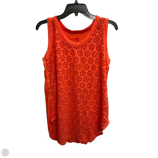 Top Sleeveless By Johnny Was In Orange, Size: M