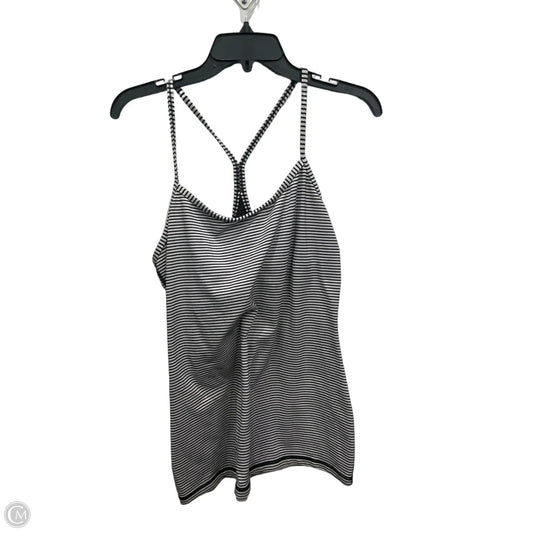 Athletic Tank Top By Lululemon In Striped Pattern, Size: L
