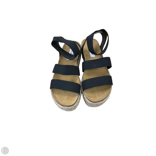 Sandals Heels Platform By Steve Madden In Black, Size: 9